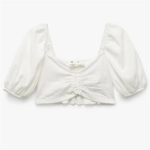 نیم تنه سفید فشن دخترانه کد 25828885