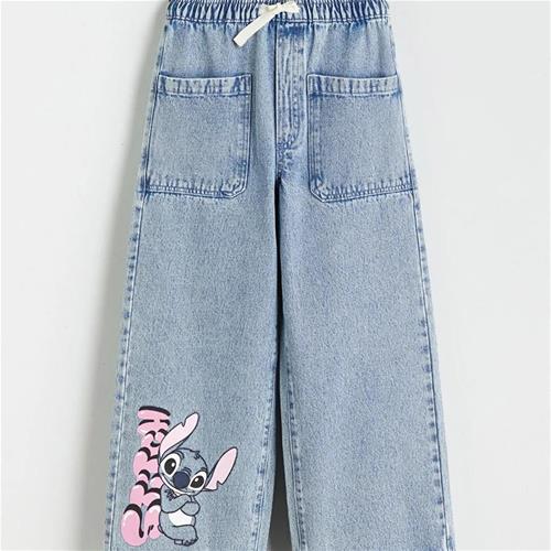 شلوار جین استیچ کمر کش lc کد :2653685