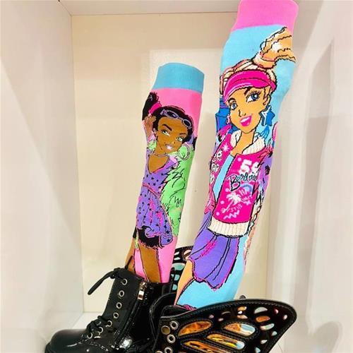 جوراب کارتونی طرح باربی مارک  MADMI