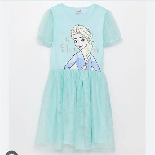 پیراهن کارتونی دخترانه طرح السا کد 0202202